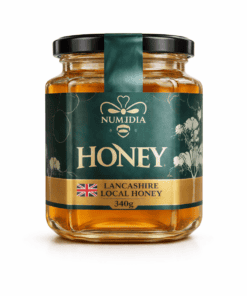 Numidia Honey jar 340g – Lancashire local raw British honey in premium glass jar